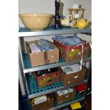 NINE BOXES AND LOOSE CATERING EQUIPMENT etc to include stainless steel serving dishes and jugs,