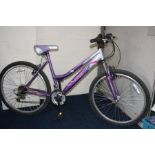 A PURPLE LADIES STEALTH CYCLES, Coral Reef bicycle