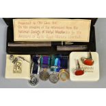 A SELECTION OF ITEMS, to include a Rolls Royce fountain pen, a Rolls Royce tie pin with T-bar safety