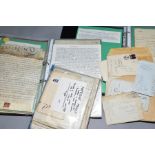 SOCIAL AND POSTAL HISTORY, a collection of approximately seventy five letters, indentures and