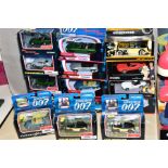 A QUANTITY OF BOXED CORGI CLASSICS JAMES BOND CARS, from various collections, including The