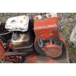 A VINTAGE GARDENCARE 5000 PETROL GARDEN TILLER, with a Briggs & Stratton engine with two 35cm