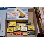 FIVE BOXED MATCHBOX 1-75 SERIES DIECAST VEHICLES, Bedford Wreck truck, No 13, E.R.F. Cement Mixer,