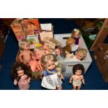 A COLLECTION OF 1960'S AND 1970'S PLASTIC AND VINYL DOLLS, to include boxed Palitoy Sheena (x2)