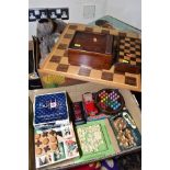 A QUANTITY OF PUZZLES, GAMES AND SOFT TOYS, to include Merit Chemistry Set (not complete but in