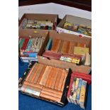 FIVE BOXES OF CHILDRENS BOOKS, including Enid Blyton, Laura Lee Hope 'The Bobbsey Twins', two