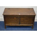 A 1940'S OAK BLANKET CHEST