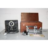 A J. SWIFT & SONS OPTICAL MEASURING INSTRUMENTS, (damaged adjuster) with original mahogany case,