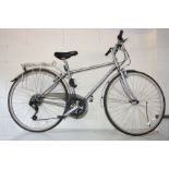 A TREK 721 MULTITRACK GENTS BIKE, with 17'' frame, 25'' wheels, 21 speed with mega range cog with