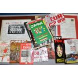 NOTTINGHAM FOREST EPHEMERA, a collection of programmes, signed greetings cards and signed framed
