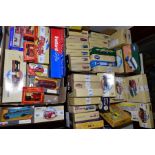 THREE BOXES OF BOXED DIECAST VEHICLES,