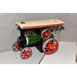 AN UNBOXED MAMOD LIVE STEAM TRACTION ENGINE, No TE1, not tested, playworn condition, with burner