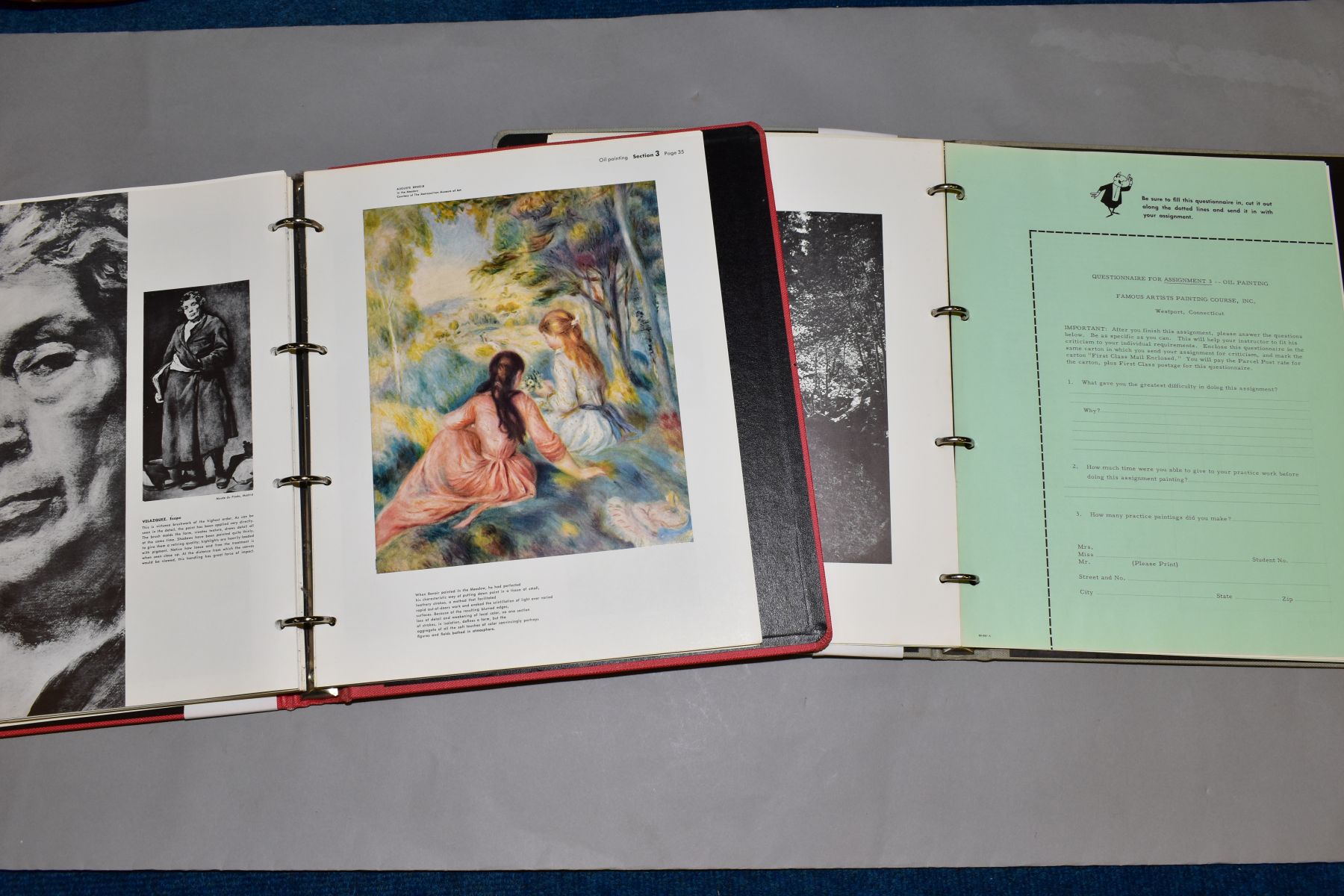 TWO FOLDERS OF 'FAMOUS ARTISTS PAINTING COURSE', to include study course - Image 4 of 4