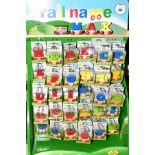 A BIGJIGS RAIL SHOP DISPLAY STAND OF APPROXIMATELY SEVENTY BOXED 'RAIL NAMES'