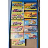 A QUANTITY OF BOXED MATCHBOX SUPERFAST 1-75 SERIES DIECAST VEHICLES, to include Ford Mustang Wildcat