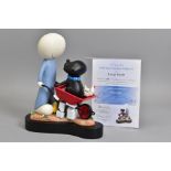 DOUG HYDE (BRITISH 1972) 'DAISY TRAIL' a limited edition cold cast porcelain sculpture of a boy