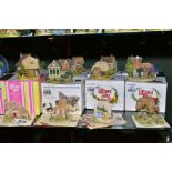 FOURTEEN LILLIPUT LANE SCULPTURES FROM SYMBOL OF MEMBERSHIP/COLLECTORS FREE GIFT, all boxed and with