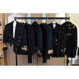 SIX ITEMS OF NAVAL UNIFORM CLOTHING to include womens RN dress jacket, two RN Officers dress kits,