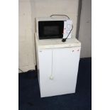 A KELVINATOR CHEST FREEZER, 55cm wide (PAT pass and working) and a Morrisons microwave (PAT pass and