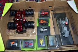 A QUANTITY OF ASSORTED TRACTOR MODELS, Schuco Ferguson TE20. 1/18 scale contained in Schuco