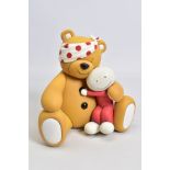 DOUG HYDE (BRITISH 1972) 'PUDSEY', a limited edition coldcast porcelain sculpture 413/595, impressed