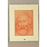 V FEY (LATE 19TH/EARLY 20TH CENTURY) Head and shoulders portrait of a bearded man, sepia pastels,