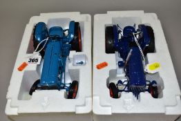 TWO BOXED UNIVERSAL HOBBIES FORDSON TRACTOR MODELS, 1/16 scale, Fordson Major E27N (UH2638) and