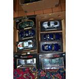 A QUANTITY OF BOXED AND UNBOXED MAISTO ASTON MARTIN MODELS, all are 1/18 scale, mainly DB7 Vantage