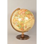 A MODERN REPLOGLE 12'' DIAMETER GLOBE, 'World Classic' series, total height approximately 40cm