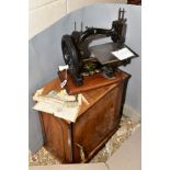 A MID VICTORIAN 'THE IMPERIAL CHALLENGE' HAND SEWING MACHINE, with bill of receipt dated 1874,