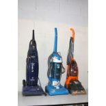 A HOOVER LIFETIME 1500 VACUUM CLEANER, a Hoover Whirlwind Cyclonic Power Vacuum, a Bush Multi