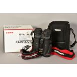 A BOXED PAIR OF CANON IMAGE STABILIZER 10 X 12 L.IS.WP BINOCULARS, with case