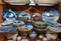 A SET OF ELEVEN BOXED COALPORT CABINET PLATES, 'Reach For The Sky' series, to include Special Finale
