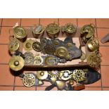 VARIOUS VICTORIAN/EDWARDIAN HORSE BRASSES, Bells, etc some on leather straps