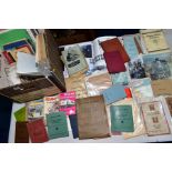 A QUANTITY OF RAILWAY RELATED BOOKS, TIMETABLES AND PRINTED EPHEMERA, to include Southern Railway