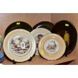 THREE GRIMWADES BRUCE BAIRNSFATHER POTTERY PLATES, titles include 'Well if your knows of a