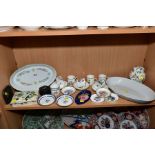 A COLLECTION OF CERAMICS TO INCLUDE ROYAL WORCESTER COFFEE WARES, Moorcroft pink magnolia ashtray,