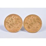 TWO GOLD HALF SOVEREIGNS, Edward VII 1904 and George V 1913 (2)