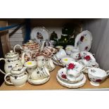 A COLLECTION OF TEA AND COFFEE WARES INCLUDING ROYAL ALBERT 'SWEET ROMANCE' PATTERN TWENTY ONE PIECE