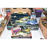 A BOXED SCALEXTRIC WORLD RALLYE SET, No C1018, appears largely complete including both Renault