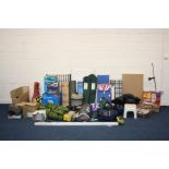 A LARGE COLLECTION OF CAMPING AND CARAVANING EQUIPMENT including seven sleeping bags, a tent, four