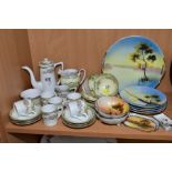 A COLLECTION OF NORITAKE PORCELAIN, including a fifteen piece coffee set, assorted bon bon dishes,