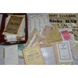 A QUANTITY OF RAILWAY RELATED PRINTED EPHEMERA, to include Special Traffic Notices, assorted