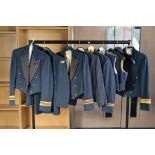 NINE ITEMS OF RAF UNIFORM CLOTHING including dress and uniform, together with three RAF dress