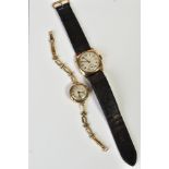 TWO WRISTWATCHES, to include a ladies 9ct gold cased 'Rytima' wristwatch with a 9ct hallmark for