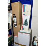FOUR BOXED ARTIFICIAL CHRISTMAS TREES, one 1.20m pre lit, two 4 1/2ft and one 6ft (4)