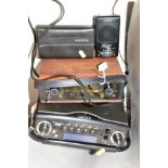 FOUR ROBERTS RADIOS including a Gemini 21 (working), a battery powered Radio with a teak case(