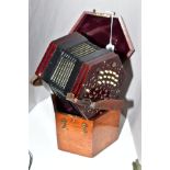 A LACHENAL & CO PATENT CONCERTINA, complete and in fairly good condition, no rips or tears to
