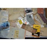 A QUANTITY OF ASSORTED RAILWAY PAPERWORK AND PRINTED EPHEMERA, pre-grouping, G4 and B R eras, mix of