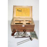 A RECORD No 405 MULTI PLANE in a wooden box with 23 blades, guides and manual
